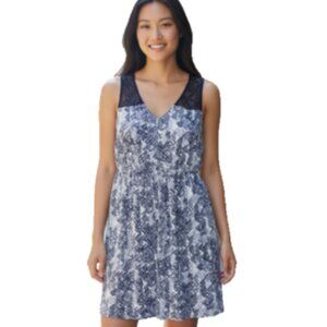 Emma & Michele Dress Sz 10 NEW Black White Aztec Sleeveless Lace Knee-Length